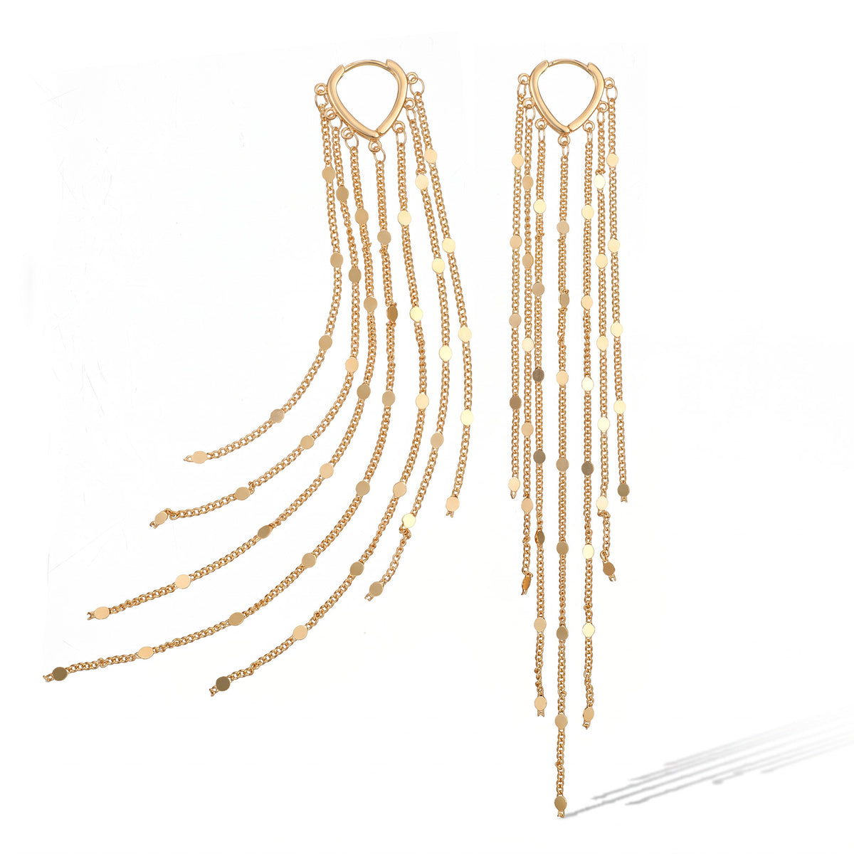 Gold Chandelier Earrings for Women Long Gold Dangle Earrings