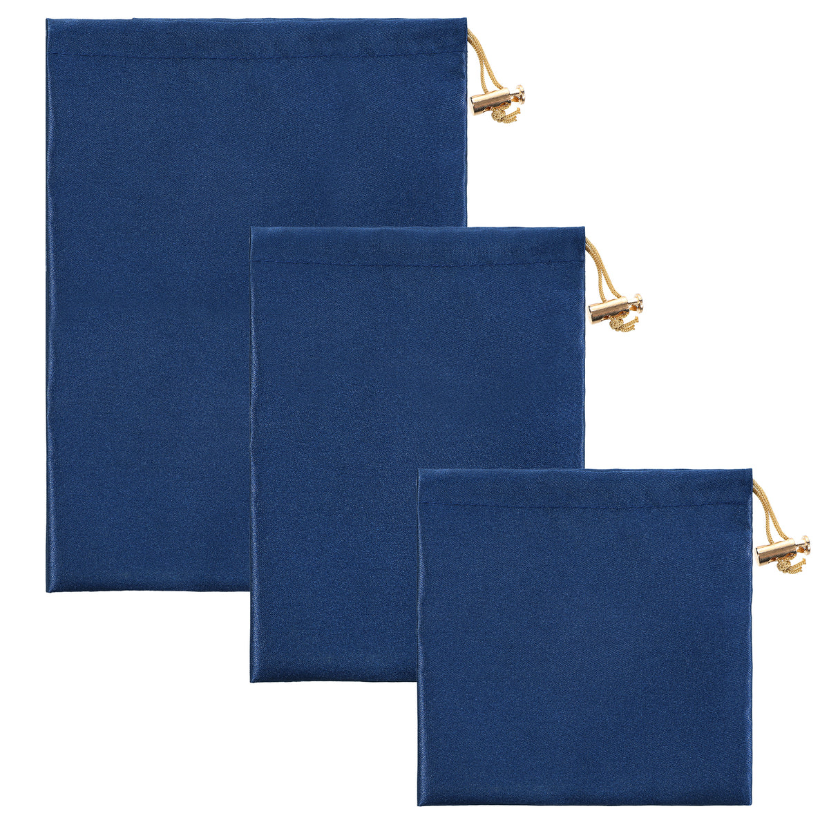 3 PCS Satin Drawstring Bags for Adult Toy Silk Drawstring Pouch Adjustable