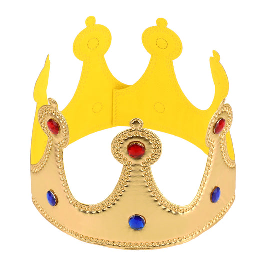Golden King Crown Birthday Prince Crown Birthday Crown Hat Boy Birthday Party Dress-Up Set Birthday Boy Party Accessory Supplies Party Headwear Party Photo Props for Boys Birthday Party Decoration