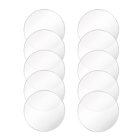 10 Pcs Clear Acrylic Circle Sheets 6 Inch Acrylic Circle Blanks Round Panel Transparent Disc Ornaments for Cake Holders Coasters Picture Frame Painting DIY Crafts