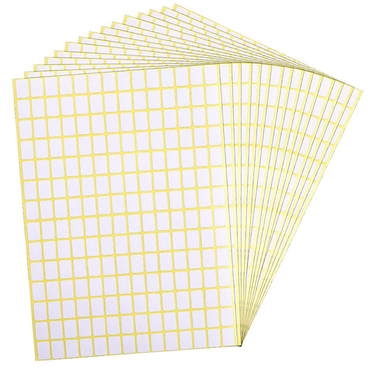 2940PCS Matte White Labels Stickers 0.5" x 0.3" Small Blank Labels Removable Price Stickers to Write On Sticky Name Tags for Jar Diamond Art Boxes Folder Envelope Office Kitchen (13 X 9 mm)