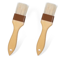 Basting Brush 2" Pastry Brush Natural Bristle Basting Brush Cooking Brush Food Brush Oil Brush Butter Brush Basting Oil Brush Kitchen Brush for Cooking Grilling Spreading Oil BBQ Sauce