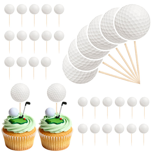 36 Pcs Golf Cupcake Toppers, Sports Theme Golf Cake Decorations Players Birthday Party Decoration Supplies