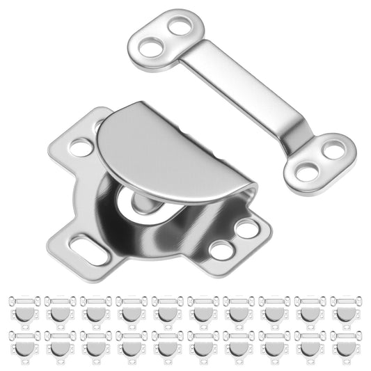 20 Sets Sewing Hooks and Eyes Closure 17mm Sewing Clasp Snaps Fasteners Stainless Steel Hook and Eye Closures Clasp Replacement for DIY Craft Clothing Sewings Skirt Trousers Dress Pants Blouse