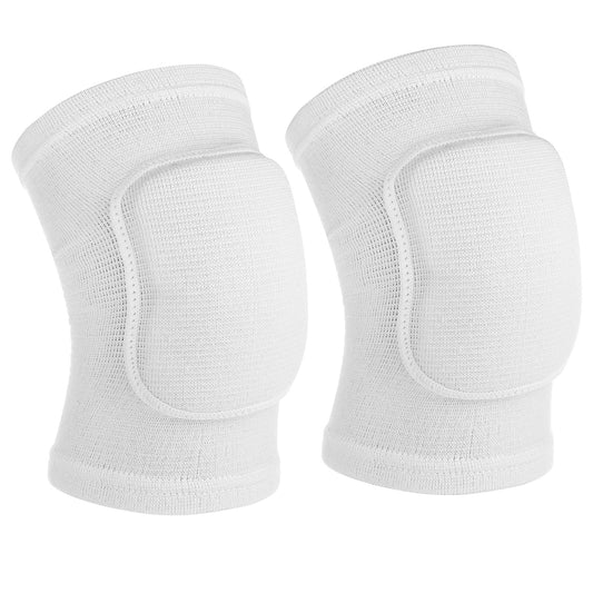 1 Pair Tandem Volleyball Elbow Pads Arm Brace-Pads Elbow-Protector Strap for Kids, Men, and Women - Fitness Arm Knee Protector Elbow Pads for Volleyball (White)