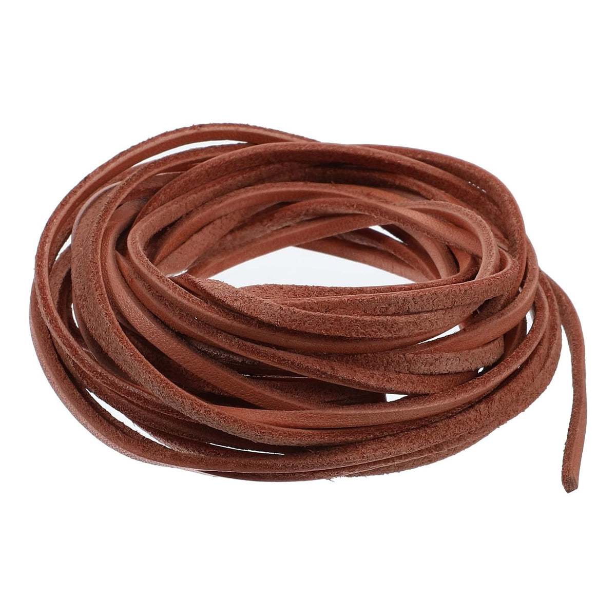 Qulkws 3mm 5M Flat Leather Cord Thin Leather Strips for Crafts