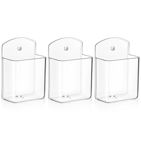 SynHHergyx 3 Pcs Wall Remote Holder Remote Control Holder Wall Mount, TV Controller Holders, Self Adhesive Remotes, Walls Pen Holders Storage Accessories for Home Office School