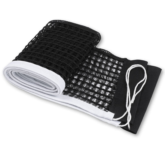 Table Tennis Net Replacement Durable Stable Nylon for Indoor Outdoor School Gym, Black