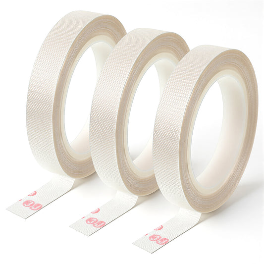 FdcLixuvol 3 Rolls Low Friction Drawer Slide Tape, 1/2 Inch Squeak and Abrasion Resistant Surface Protection Tape for Furniture, Tools, Wood, Drawer, Cabinet, Curtain, White