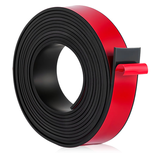 Self Adhesive Rubber Strip, 20mm(W) x 2mm(T) x 118"(L) Rubber Sealing Strip Solid Neoprene Sealing Roll for DIY, Washers, Crafts, Pads, Flooring Protection, Supports, Leveling, Weather Seal