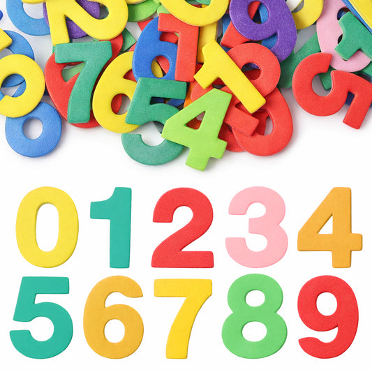 260PCS Numbers Foam Stickers, Self-Adhesive Felt Numbers Self Adhesive 1-9 Number Alphabet Sticker, Foam Number Stickers for DIY Crafts Scrapbooking Project Party Decorations, Colorful