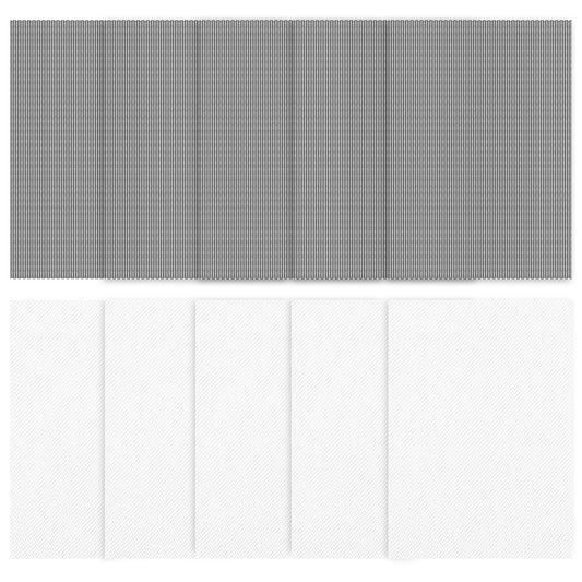 10 Pcs Fursuit Eyes Mesh 0.5 mm Printable Eye Net 11.8 x 7.87 Inch Breathable Eye Mesh Sheet for Furry Cosplay Props Fursuits Handicrafts Making (Black,White)