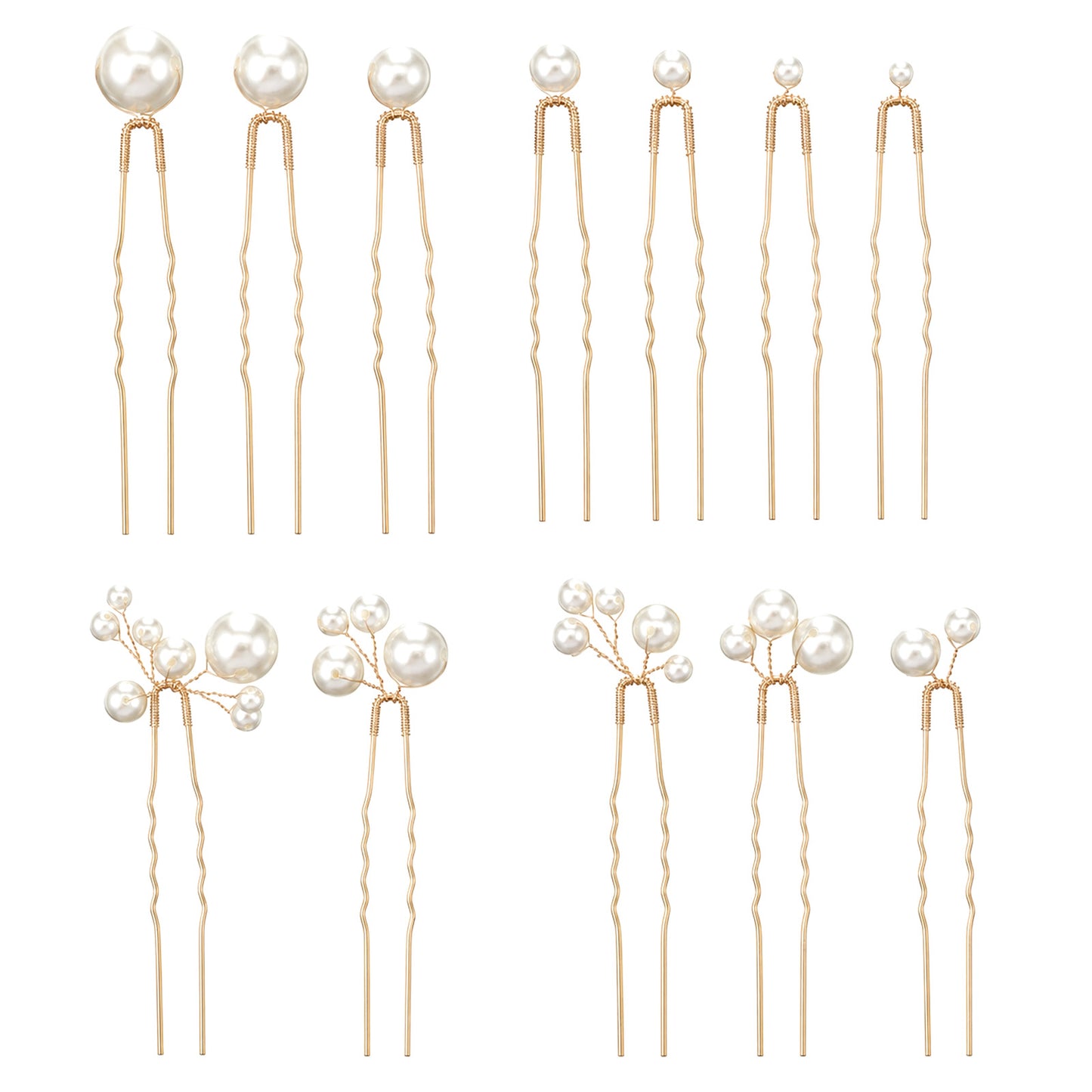 12 Pieces Pearl Pins for Hair, Pearl Bridal Wedding Hair Pins