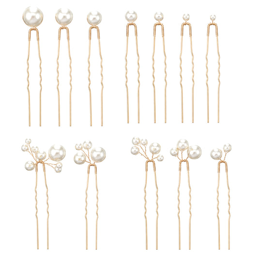 12 Pieces Pearl Pins for Hair, Pearl Bridal Wedding Hair Pins