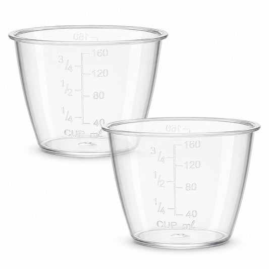 2 PCS Laundry Detergent Cups 160ml Laundry Measuring Cup for Liquid Detergent Reusable Plastic Liquid Measuring Cups for Home
