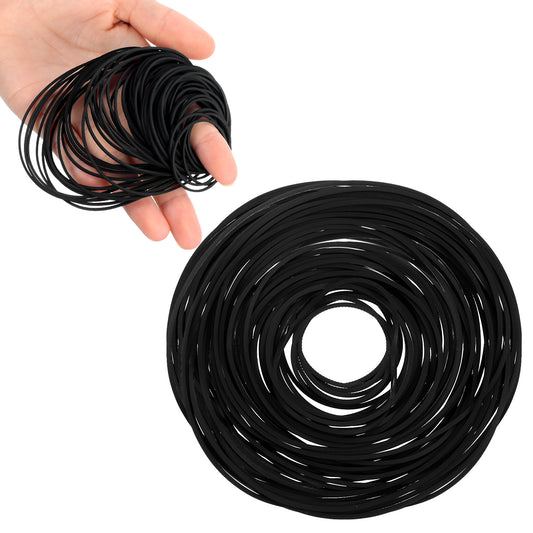 100PCS 25-120mm Mix Size Square Cassette Tape Machine Belt Rubber Belt for Repair, Assorted Common Belts for Recorder Walkman Repeater CD-ROM DVD Drive