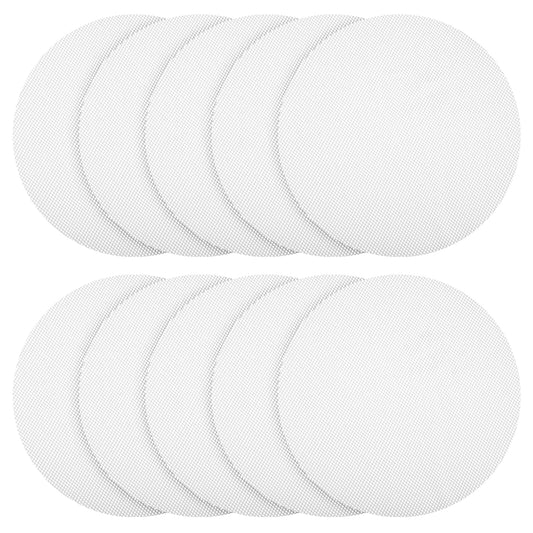 10 Pcs Bamboo Steamer Silicone Liners 9 Inch Round Food-Grade Silicone Liners Reusable Steamer Mesh Mats for Steamed Dumplings, Dim Sum, Bamboo Steamers