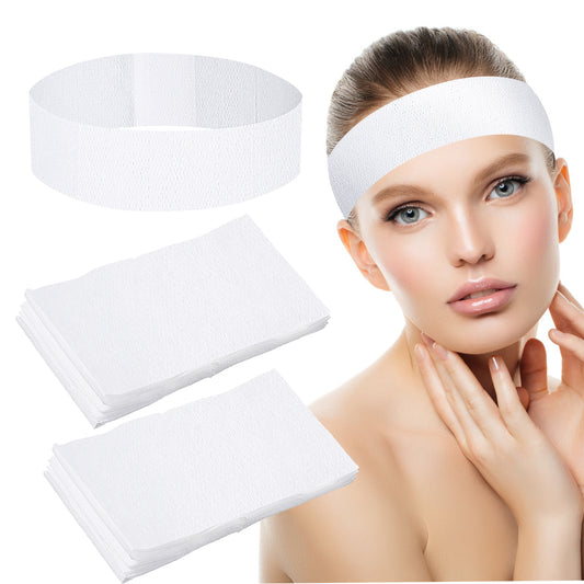 30 Pack Spa Headband for Women, Disposable Skincare Headbands Esthetician Headband Facials Stretch Headbands for Women's Hair