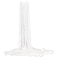 12 Pack Faux Pearl Necklace, Costume Jewelry Fake Pearl Necklace, Long Pearl Necklace Decorations, Tea Party Decor, 1920s Long Pearl Necklace Accessories for Wedding, Party, Costume Matching