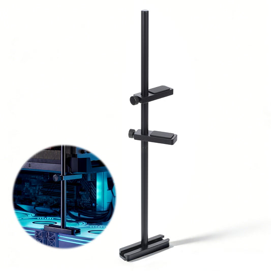 GPU Support Bracket, Graphics Card Support Black GPU Sag Bracket Adjustable Graphics Card Brackets Brace, Video Cards Sag Holder Easy Installation Supports BigGPU(Detachable to 15cm and 12cm)