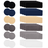 FdcLixuvol 36PCS Shoe Patches for Holes, 6 Colors Shoe Heel Repair Patches Self-Adhesive Repair Patch Shoes Prevention Toe Heels Hole Rectangular Round Form Shoes Repairs Kits Tape Pads for Sneakers