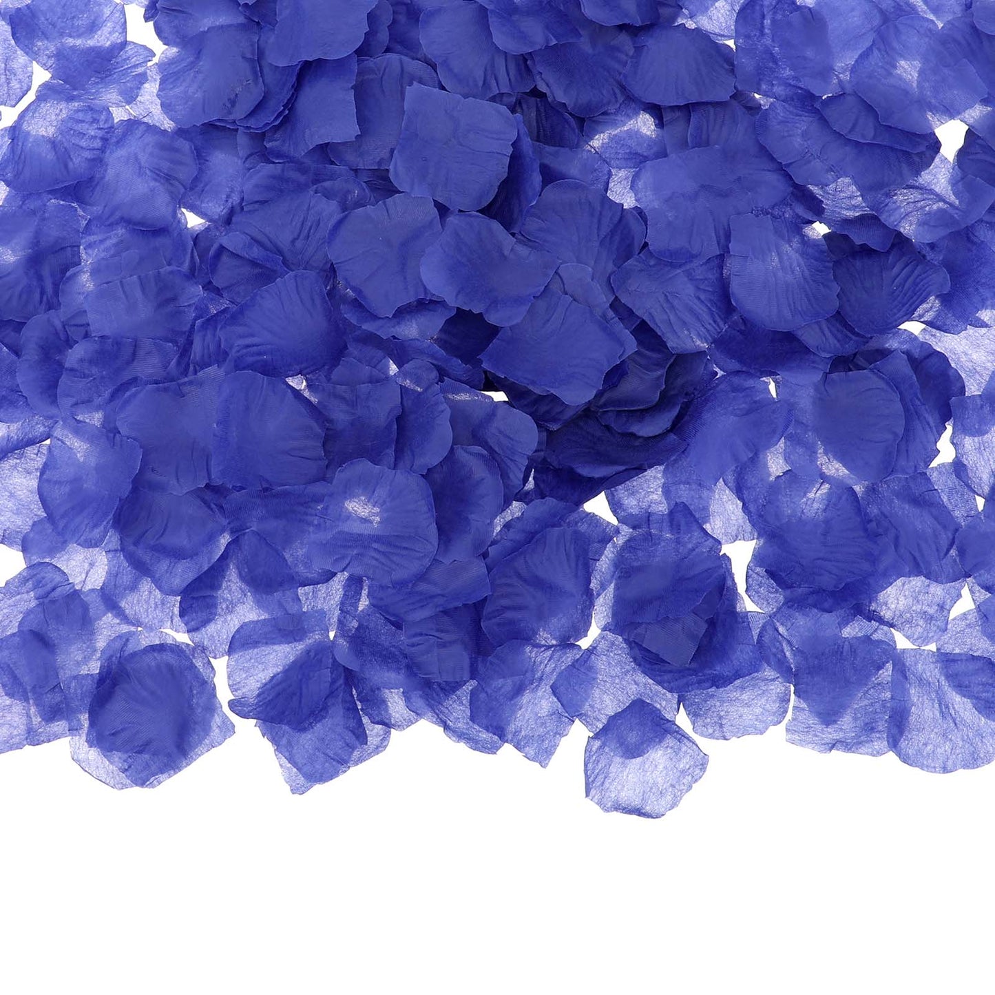 Trinkrittey 3200 Pcs Artificial Rose Petals Flower Decorations Artificial Fake Petals Flower Petals for Romantic Night Wedding Party Valentines Day Engagement Event Flower Basket, Dark Blue