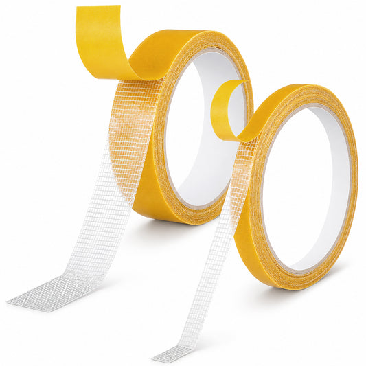 2PCS Double Sided Fabric Tape Heavy Duty Double Sided Tape for Fabric