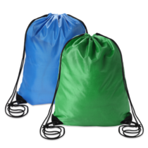 Drawstring Bags, 2PCS Blue Green PE Bags Drawstring Gym Bag Draw String Swim Bag Drawstring Backpack for Sports, Gym, Travel, Swimming, Beach
