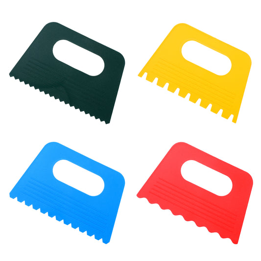 16 PCS Plastic Paint Scraper Tool, Multicolor Scrapers Kit Plastic Textured Tools DIY Graffiti Oil Painting and Drawing Play for Art Grout Texture on Canvas Drawing Acrylic Putty Art Pottery