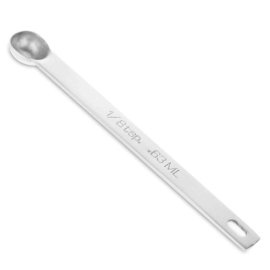 1/8 Teaspoon Stainless Steel Single Measuring Spoon 0.63 ml Teaspoon Rectangular Individual Measuring Spoons (1/8Tsp | 0.63 ML | 0.63 cc)