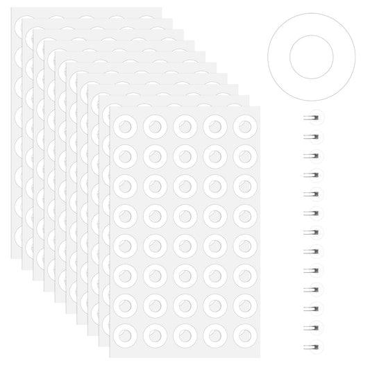 4000 PCS Self-Adhesive Hole Reinforcement Stickers 1/4" Diameter Hole Punch Reinforcement Stickers Non-Printable Paper Holes Labels White Strengthen and Repair Punched Holes