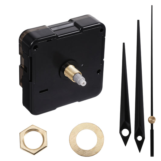EupHHonycs Clock Mechanism Replacement with Second Hand, 7.08 Inch Shaft Length Wall Clock Mechanism, Clock Movement Silent DIY Wall Clock Repair (Thread: 0.35")