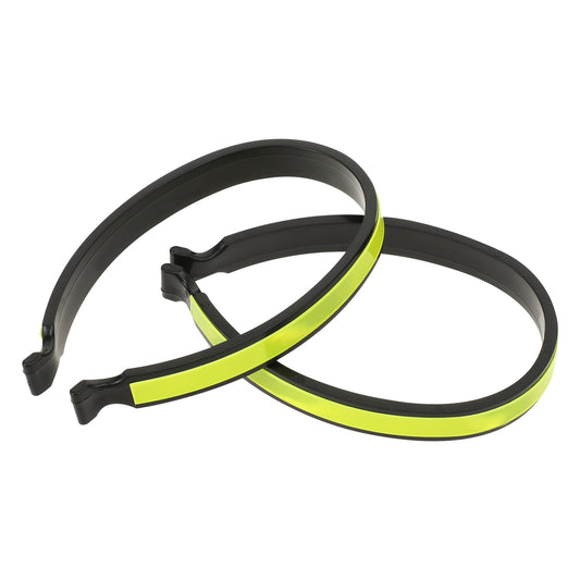 2 Pieces Bicycle Trouser Clips Bicycle Clips Lightweight Cycle Clips, Reflective Cycling Trouser Clips Bike Clips Trousers with Powerful Reflective Bands, Reflective Trouser Clips for Men Women Ankles