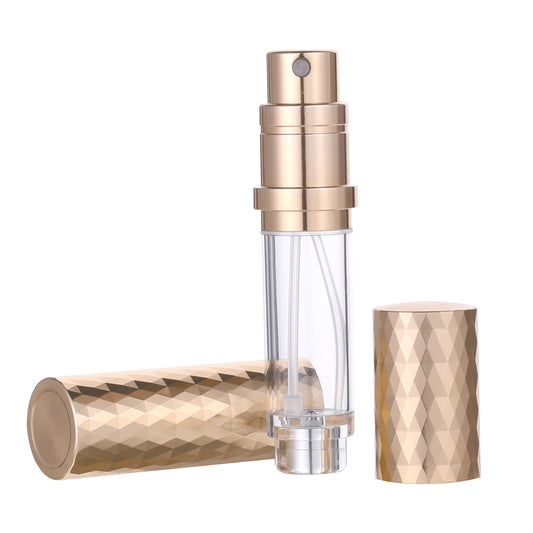 Perfume Travel Refillable Bottle 5ml Atomizer Perfume Travel Refillable Travel Size Perfume Travel Perfume Bottle Refillable Atomizer Sprayer for Perfume Mini Portable Dispenser(GOLD)