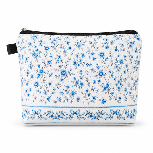 Small Makeup Bag, Aesthetic Floral Cosmetic Bag for Purse Mini Travel Toiletry Bags Organizer for Women Portable Makeup Pouch with Zipper Gifts for Girls Teen