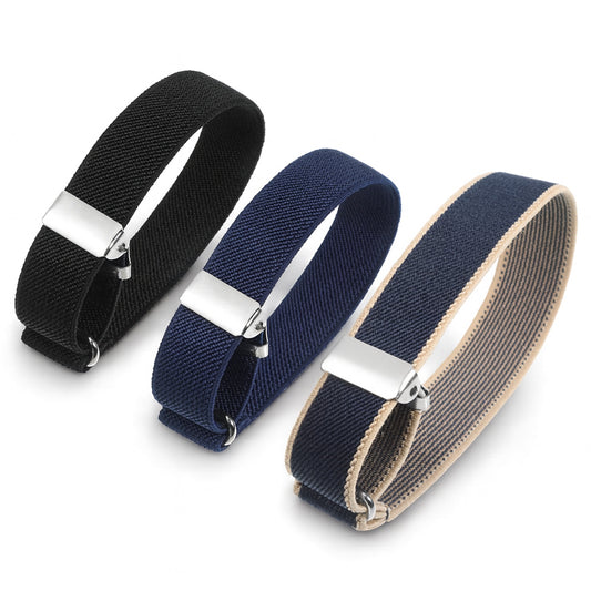FdcLixuvol 6 Pcs (3 Pairs) Elastic Adjustable Armbands, Stretchy Sleeve Garters Anti-Slip Arm Bands Hold Up Unisex Shirt Sleeve Holders Long Sleeves Bands Sport Armband Strap for Men