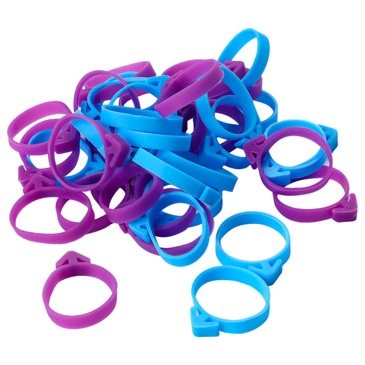40 Pcs Pastry Bag Ties, Reusable Silicone Icing Piping Bag Ties, Icing Bag Clips Decorating Bags Ties for Cookies, Cupcakes, Pastry Baking
