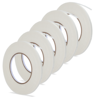 Qulkws 5 Rolls Double Sided Foam Tape, PE Foam Adhesive Tape, White Mounting Adhesive Tapes, Heavy Duty Mounting Tapes for Posters, Home Office Decoration (Each Roll 0.2 Inch by 32.8 Feet)