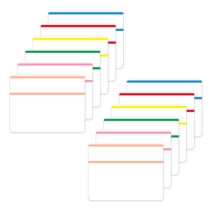Sticky Index Tabs, 240 Pieces Colored Tabs for Annotating Books 2 Inch File Folder Tabs Page Markers Flags Writable and Repositionable White Sticky Tabs for File Folders Binder Reading Notes