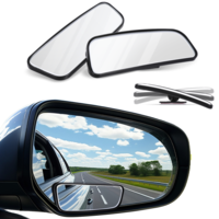 Blind Spot Mirror, 5" Wide Rectangle Car Blind Spot Mirror, Car Side Mirror, Horizontal Viewing Angle Rear View Blind Spot Mirrors for Car SUV(Framed, Pack of 2)