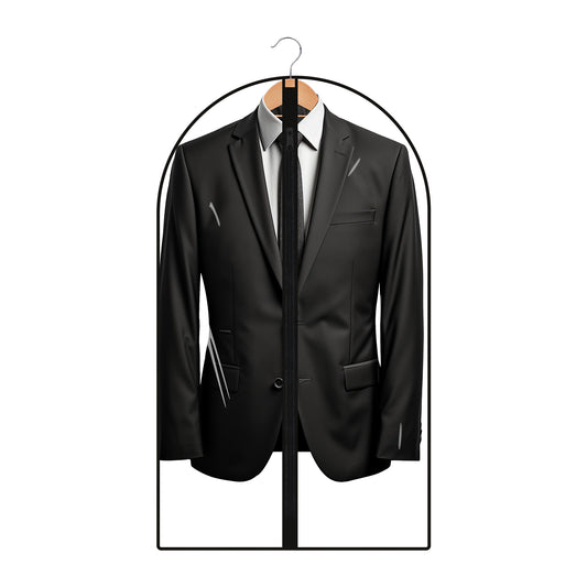 All Clear Garment Bags for Hanging Clothes Suit Bags for Closet Storage 40" Plastic Clothes Cover Garment Covers Hanging Garment Bag Coat Covers for Closet, Shirts, Coats, Jackets