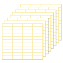 1980 Pcs Sticky Labels 13×45mm Matte White Label Sticker Small Write On Price Tags Stickers Removable Blank Rectangular Labels for Jars Diamond Art Boxes File Folders Envelopes