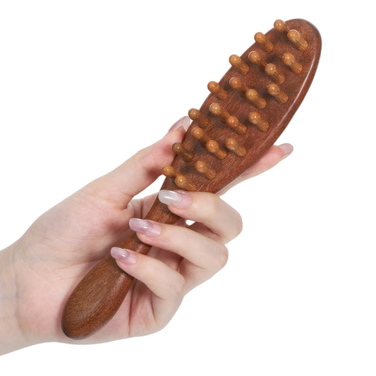 Loc Brush for Dreads, Sandalwood Comfortable Massage Comb Wood Hair Brush Dreadlock Scalp Comb Wide Tooth Combs Dandruff Combs for Scalp Care Hair Styling