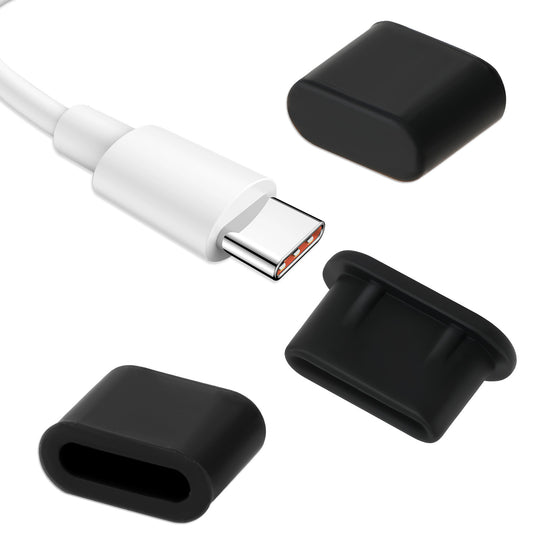 20 Pcs USB C Dust Caps: 10 Type C Charging Port Dust Plug + 10 Male Port Protector Cover for All USB-C Devices