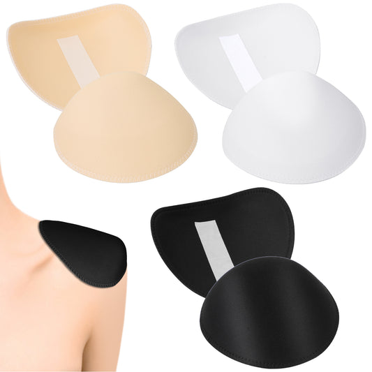 3Pairs Shoulder Pads 1.5cm Thickness Set-In Shoulder Pads, Foam Shoulder Pad for Women Clothing Sewing Supply Breathable Thick Sponge Shoulder Enhancer Foam Pads for Men Sloping High Low Shoulder Suit