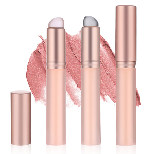 2pcs Silicone Lip Brush Makeup Applicator, Lip Blending Brush Silicone Elastic Silicone Brush Small Concealer Brush with Dust Cap for Lip Balm, Lip Gloss, Lipstick and Concealer, Nail Art Blending