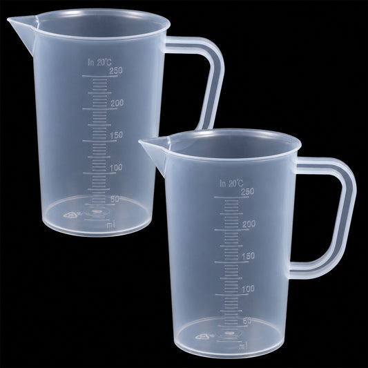 2 Pcs Plastic Measuring Jugs, 250ml Measuring Cups Plastic Jug