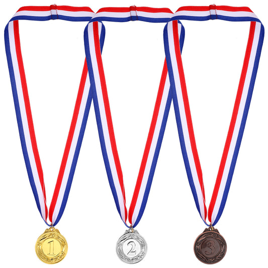 Bruislard Metal Medals for Awards 1st 2nd 3rd Place Medals Gold Silver Bronze Medal for Sports, Party, Tournaments, Prizes, Competitions (2 Inch)