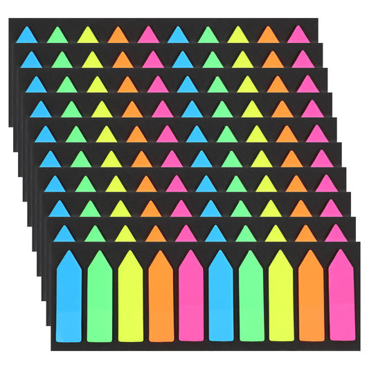 2000PCS Sticky Tabs Page Markers Sticky Index Tabs Colored Index Tab Flags Arrow Flag Tab Writable Fluorescen Sticker TAb Note Book Annotation Supplies File Index TAbs for Annotating Books