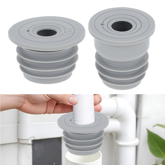 2 Pcs Drain Pipe Silicone Seal Plug Drain Sewer Deodorant Cover Washing Machine Drain Pipe Seal Plug Floor Drain Anti-Odor Silicone Plug for Kitchen Bath Washing Machine Drain